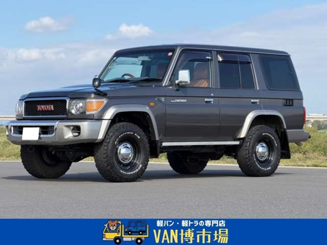 ランドクルーザー704.0 4WDナビ バックカメラ カスタムLEDライト 本革調シートカバー