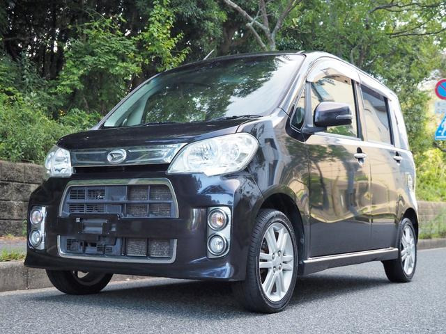 タントエグゼカスタムRS 車検2年付き 純正ナビ 純正15インチアルミ 革巻きステアリング