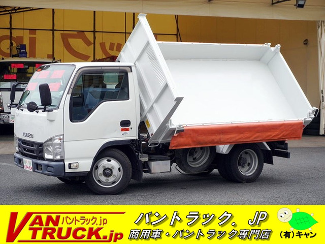 エルフ3.0 三転強化ダンプ フルフラットロー ディーゼル3トン積 右アオリ油圧開閉式 手動シート