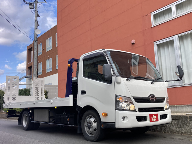 日野 デュトロ 車載車極東フラトップ・枠可倒・3.4トン
