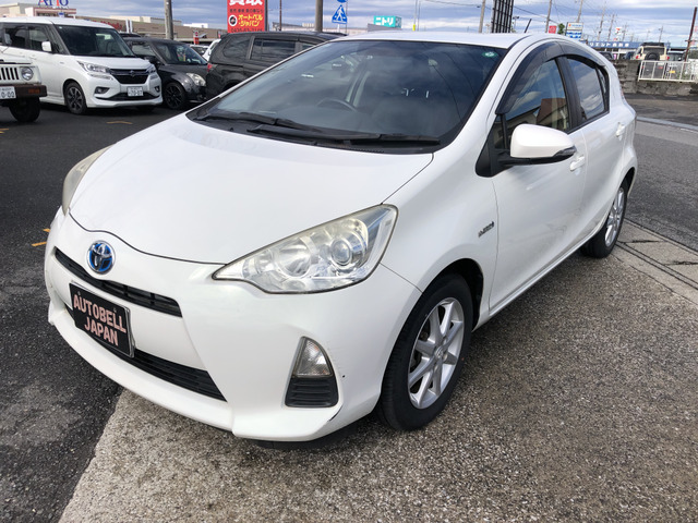 アクア1.5 G ブラックソフトレザーセレクションスマートキー 純正ナビ フルセグTV