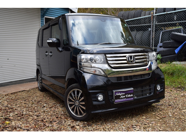 N-BOXカスタムG ターボ SSパッケージ 4WDターボリビルト交換済み フリップダウン付