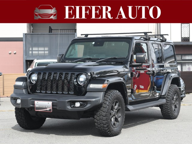 ラングラーアンリミテッド サハラ 2.0L 4WDワンオーナー 社外マフラー ターボ ナビ