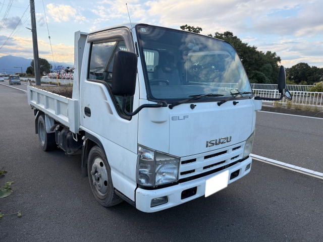 エルフ ダンプ 3tダンプ 6速 左電動格納ミラー