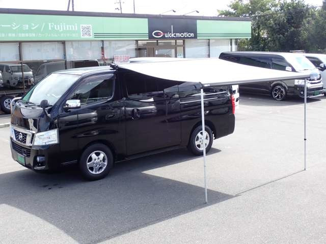 NV350キャラバン2.0 プレミアムGX ロング クロムギアパッケージ エマージェンシーブレーキパッケージキャンピング仕様 FIAMMAサイドオーニング