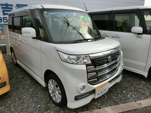 スペーシアカスタムZすぐ乗れます!社外ナビ・TV!