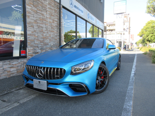 SクラスカブリオレAMG S63 4マチック プラス 4WDD車 サテンマットブルーラッピング