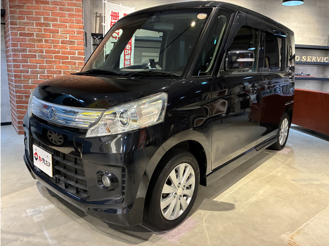 スペーシアカスタムXS スマートフォン連携ナビゲーションナビバックカメラ付き!