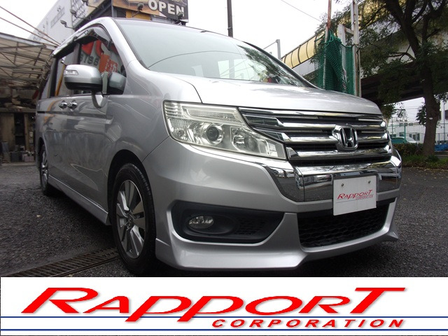 ホンダ　ステップワゴン　rk5 8人乗り　ツーオーナー ホンダ ステップワゴンスパーダ Ｚ ワンオーナー 社外ナビ 両側電動