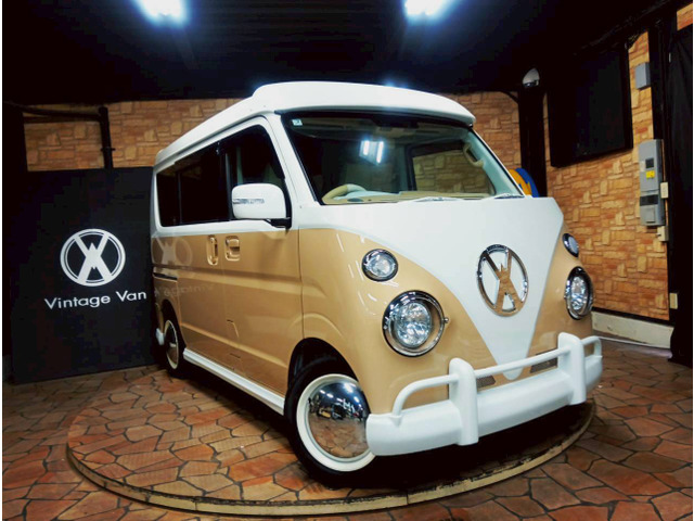 エブリイワゴンPZターボスペシャル ハイルーフレトロバス仕様 キャルルック