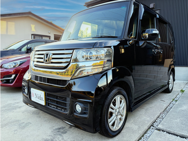 N-BOXカスタムG Lパッケージ半年保証 ナビ エンジンスターター BC