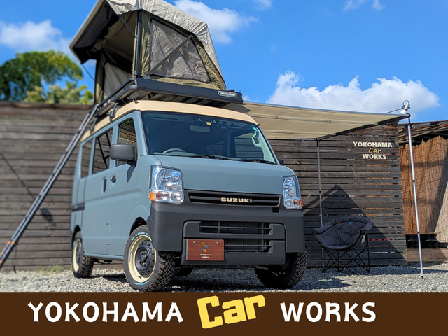 エブリイ PC ハイルーフ ルーフテント&サイドオーニング装着車