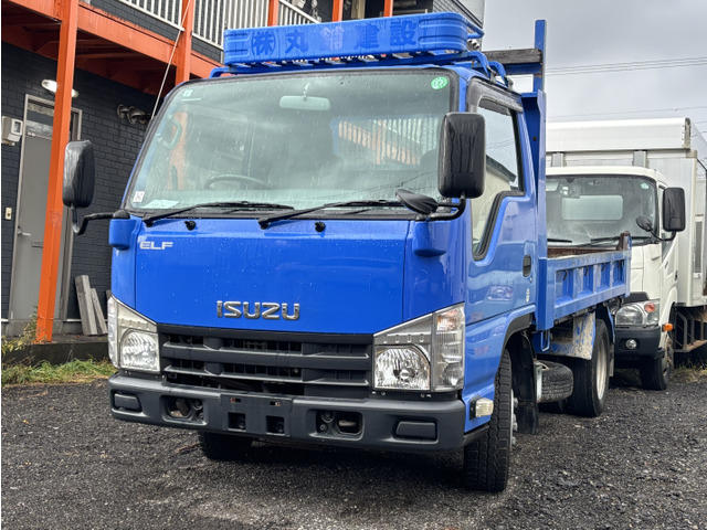 エルフ 3.0 強化ダンプ フルフラットロー ディーゼル 積載2t/5MT/AC/PS/PW