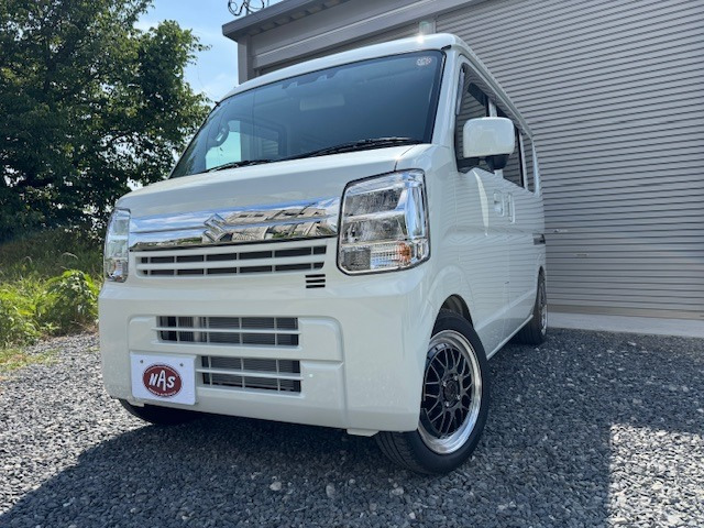 エブリイ  ジョイン ターボ ハイルーフ 4WD 届出済未使用車 ローダウン