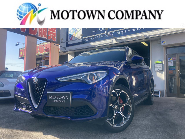 ステルヴィオ2.0 ターボ Q4 スポーツパッケージ 4WD1オーナー黒革シート純正ナビ/Bカメラ