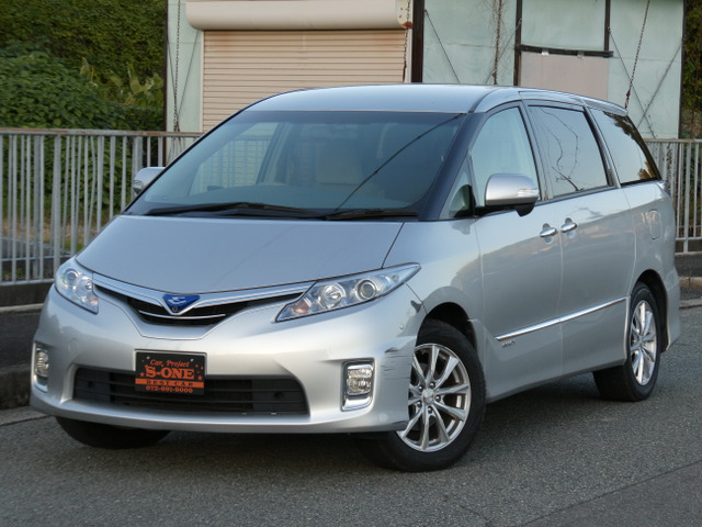 エスティマハイブリッド 2.4 G 4WD 3列目電動シート・パワーバックドア・