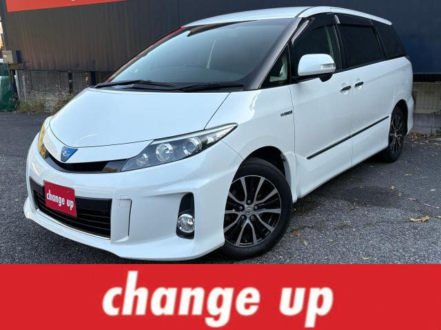 エスティマハイブリッド2.4 アエラス プレミアムエディション 4WDフリップダウン Bluetooth