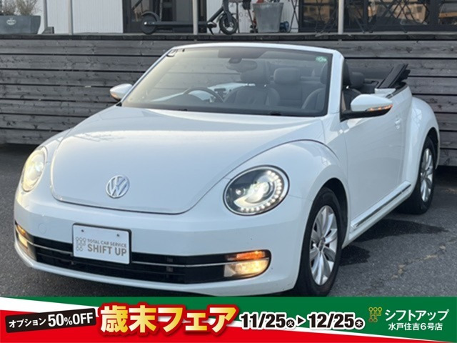 ザ・ビートル・カブリオレ1.2黒革シート/電動オープン/バックカメラ/純