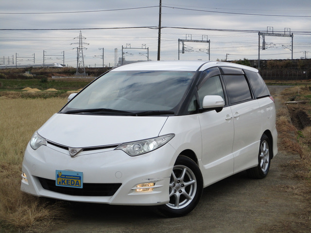 エスティマ2.4 アエラス Gエディション地デジナビ 後席モニター 両側パワスラ