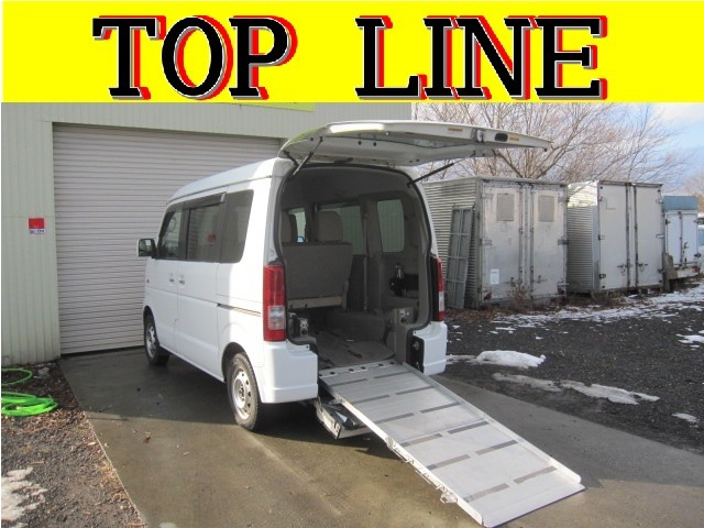 エブリイワゴン ウィズ 車いす移動車 リヤシート付 電動固定式 4WD 純正オーディオ ...