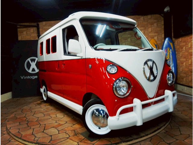 ハイゼットカーゴデラックスアーリー カスタムカー レトロバス仕様