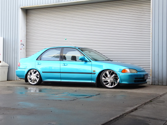 シビックフェリオ1.5 ML5MTゼロファマフラー車高調17AAW