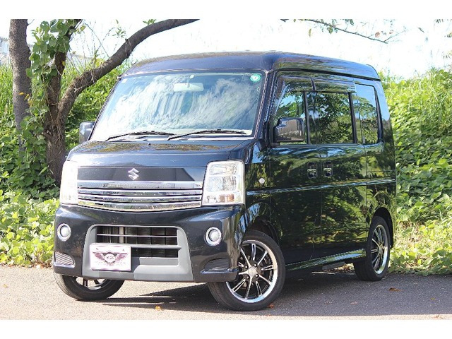 エブリイワゴンPZターボスペシャル ハイルーフオートステップ HIDヘッド社外ナビTV