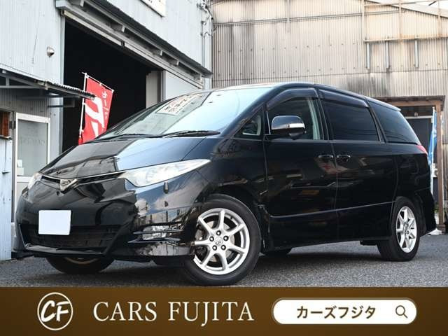 エスティマ2.4 アエラス 4WDアエラス 4WD フリップダウンモニター 電動スライド ナビ TV ETC