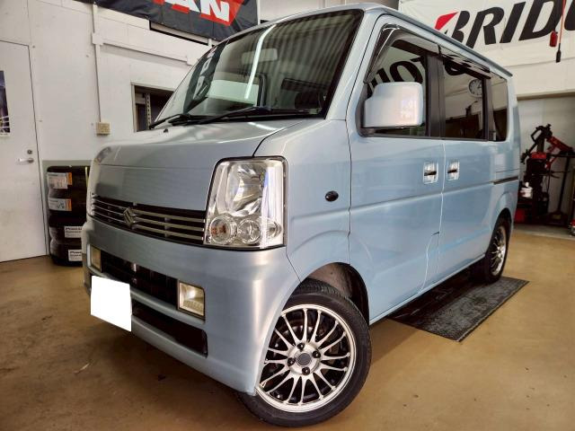 エブリイワゴンJPターボ社外アルミ 機関良好 内外装清掃済み