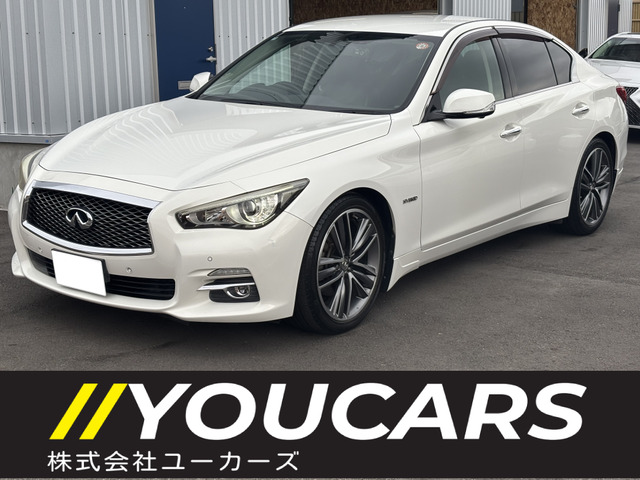 スカイライン3.5 ハイブリッド GT タイプP黒本革シート 純正19AW 全周囲カメラ