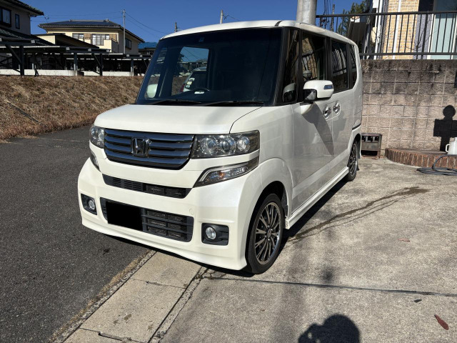 N-BOXカスタムG ターボ パッケージETC ナビ ターボ クルコン パドル