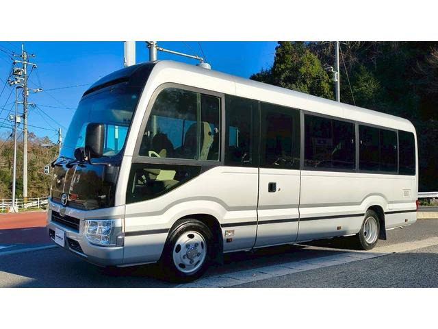 コースターGX ロング28人乗 AT ナビ Bカメラ 冷蔵庫