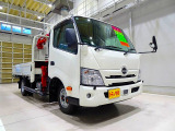 お問合せ管理No.E772 R6 デュトロ 3t 4WD(切替式) 高床 ワイドロング ユニック4段クレーン付 未使用車