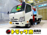 お問合せ管理No.E772 R6 デュトロ 3t 4WD(切替式) 高床 ワイドロング ユニック4段クレーン付 未使用車