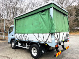キャンター  積載4.65t カーテン車 平ボディ
