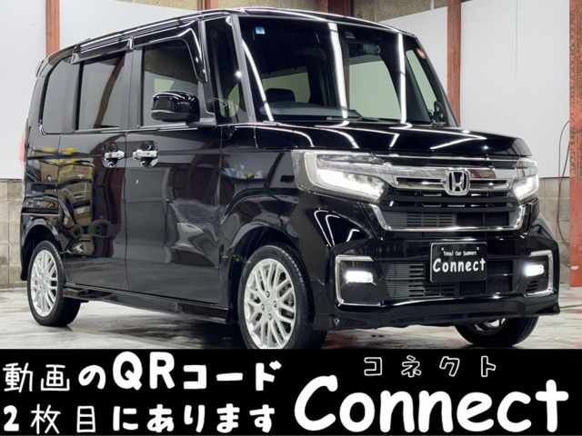 N-BOXカスタムL ターボ 4WDBluetoothナビ Bカメ両側Pスラ