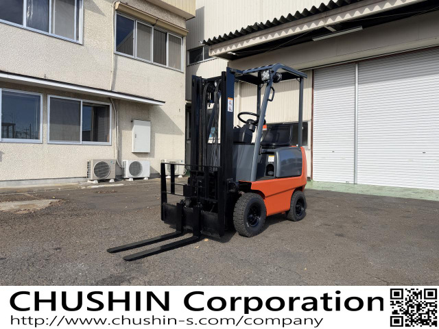 トヨタL&F エンジンフォークリフト 雪かきなどに ヒンジドフォーク 2.5m