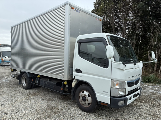 キャンター アルミバン 左サイド扉・格納式PG/ラッシング2段