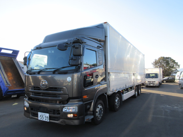 クオン アルミウイング 格納ゲート ラッシング2段 Rエアサス