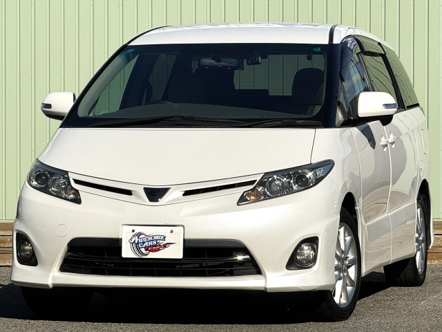 エスティマ2.4 アエラス禁煙車/8人乗/フリップダウンモニター