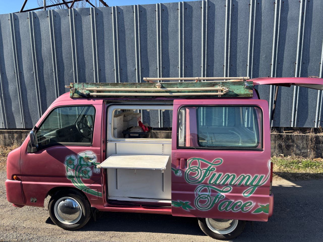 スバル サンバーディアスワゴン クラシック キッチンカー 両側屋根付 