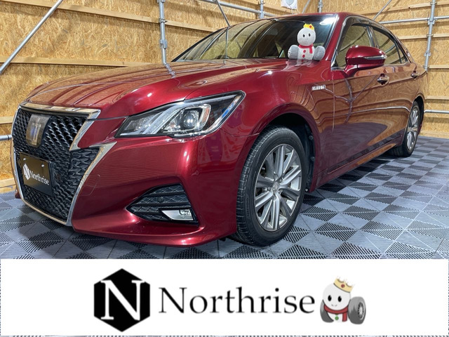 クラウンアスリートハイブリッド 2.5 S Four 4WDサンルーフ純正ナビTV後カメラETC追従