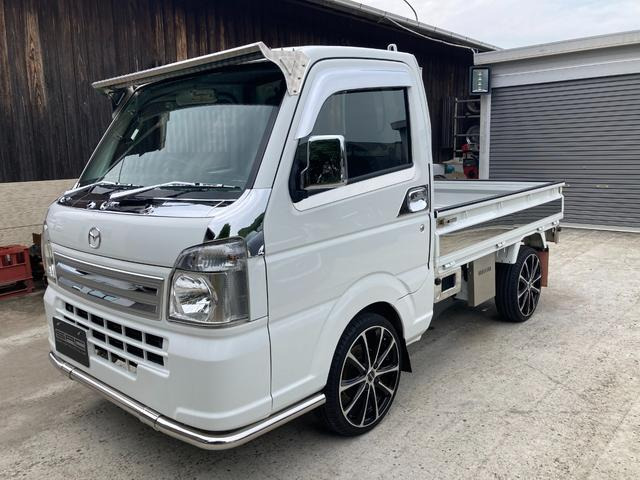 マツダ スクラムトラック KC エアコン・パワステ 純正メモリーナビ の