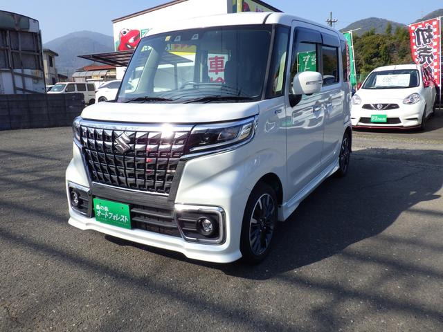 スペーシアカスタムハイブリッド(HYBRID)  XS純正メモリーナビ 地デジフルセグTV