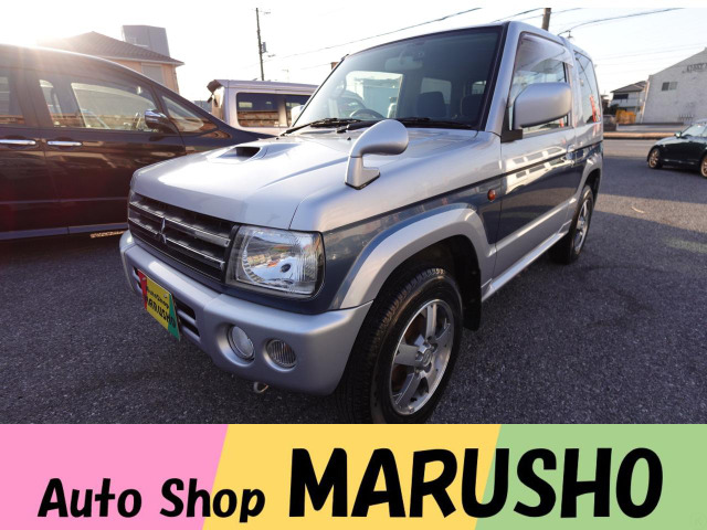 パジェロミニアクティブフィールド エディション 4WD純正HDDナビ背面タイヤ純正15AW