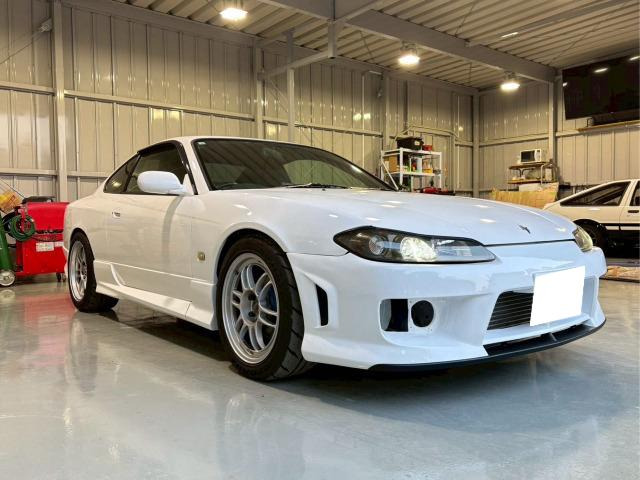 シルビア2.0 スペックR エアロ社外マフラー エンケイ17インチホイール