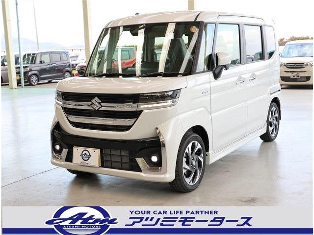 スペーシアカスタム ハイブリッド(HYBRID)  XSターボ 未使用・9型ナビ・フルセグ・全...