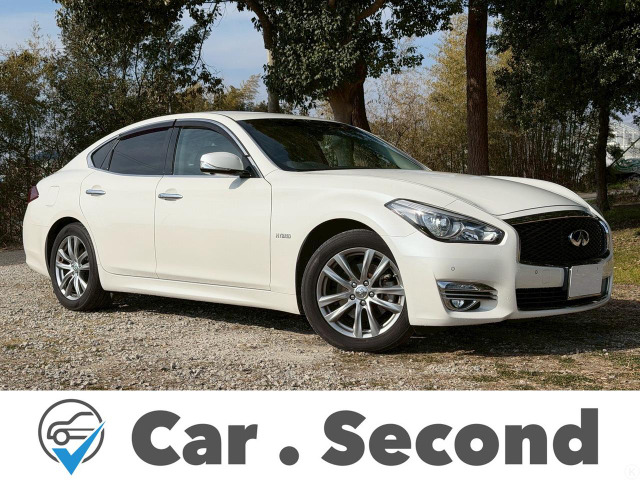 フーガハイブリッド3.5純正ナビ 本革シート 衝突軽減 全方位