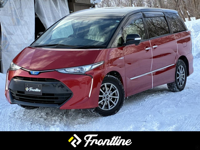 エスティマハイブリッド2.4 アエラス スマート 4WD白革シート シートヒーター 両側Pスラ