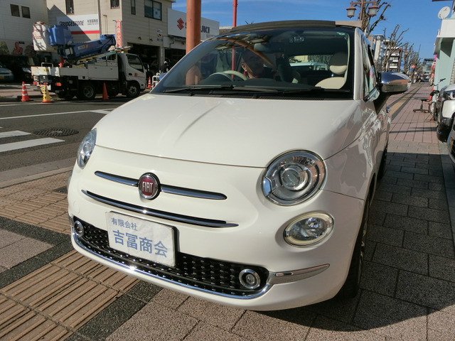 500Cアイボリー トップ全国限定車!!クロームミラーカバー!